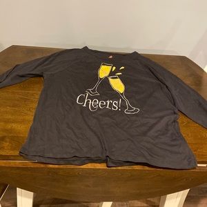 Black long sleeve top